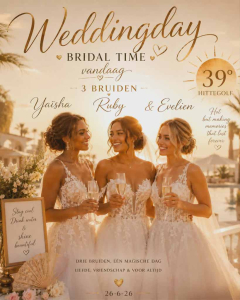 Bridal time zelfs met een een hittegolf maken wij de bruiden blij